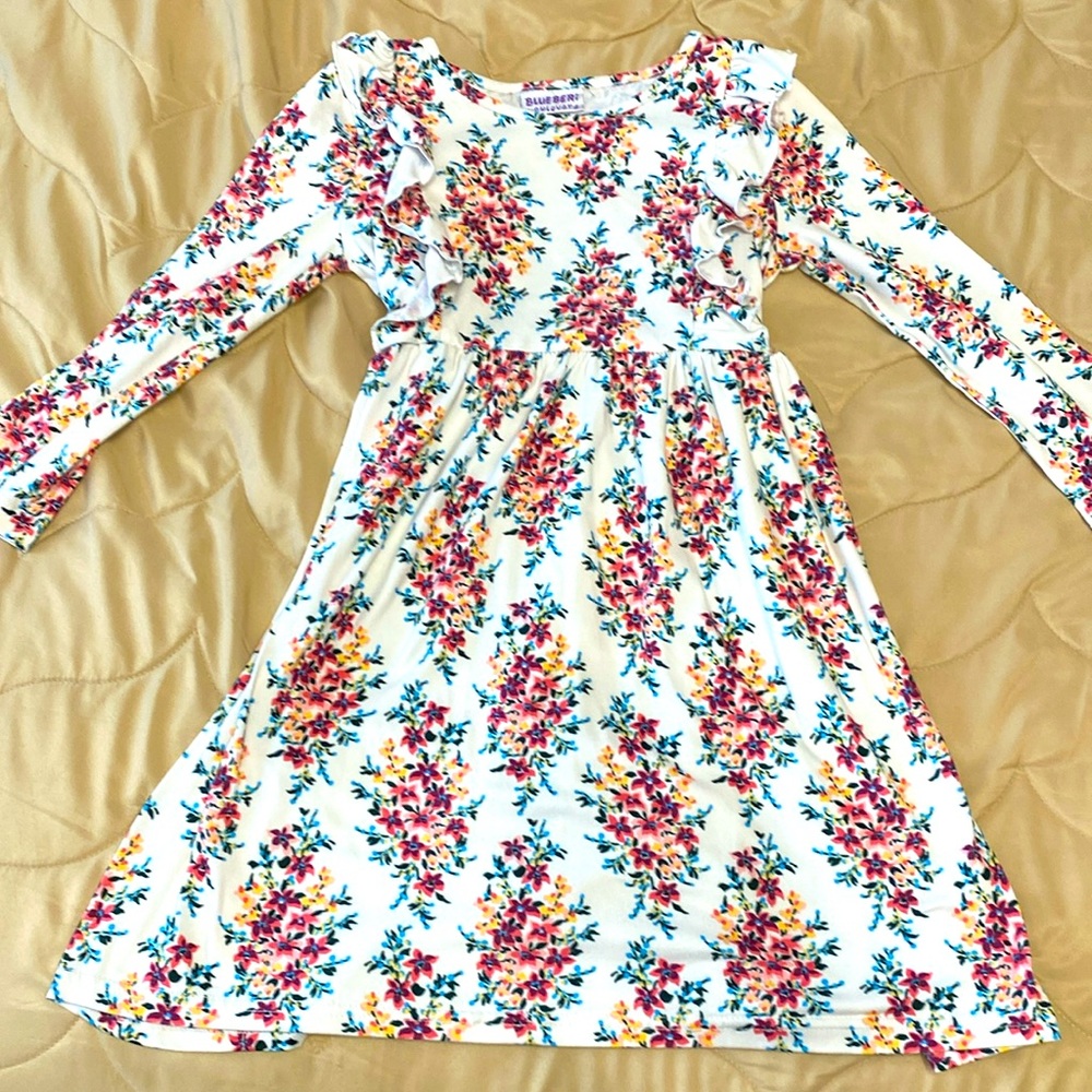 Floral dress size 6/7